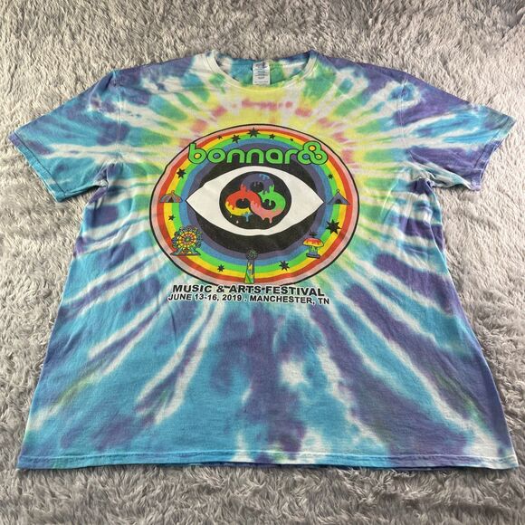 Bonnaroo Shirt Mens Extra Large Tie Dyed 2019 Music Festival Phish Post Malone - Picture 2 of 11